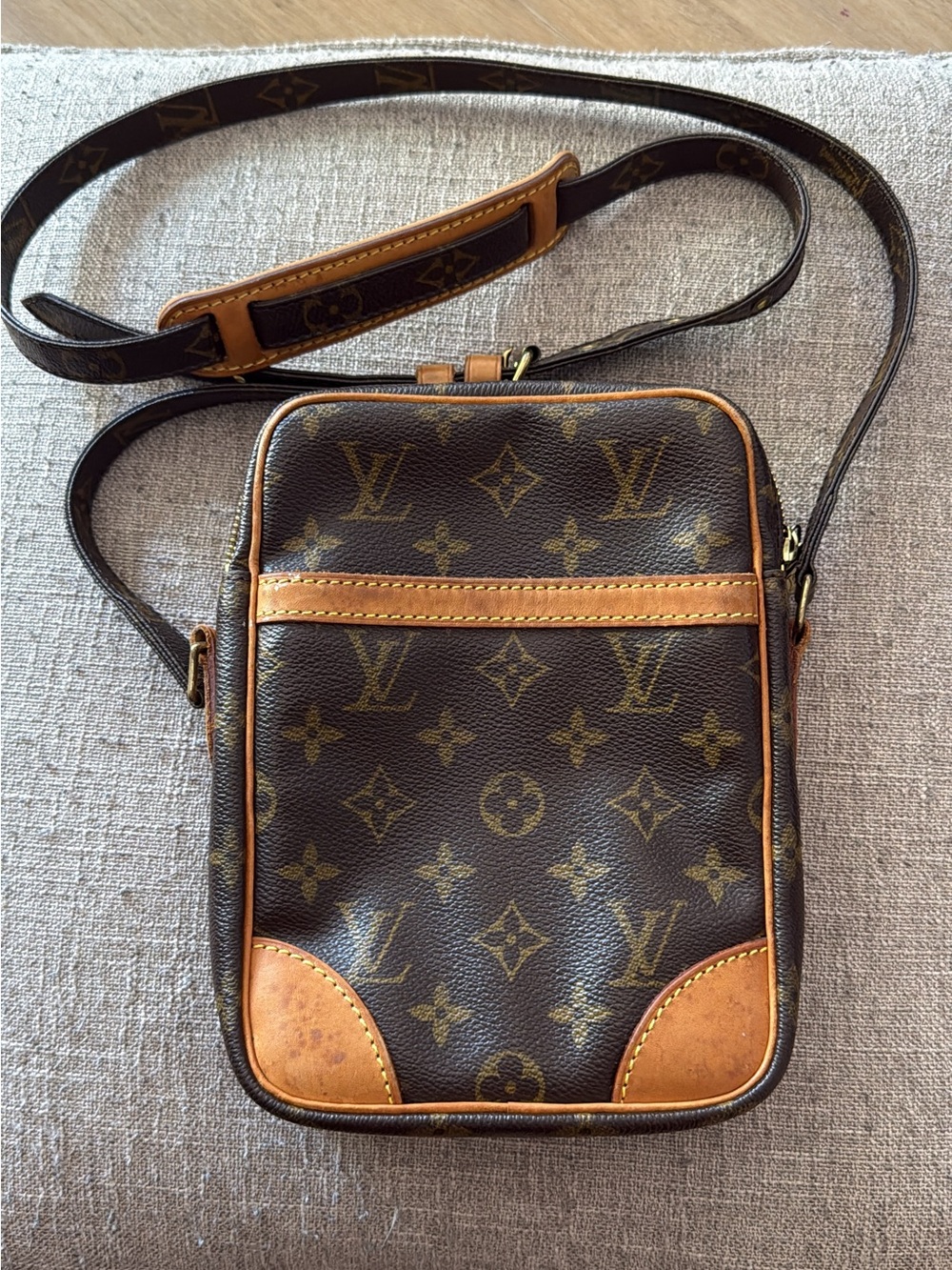 Louis Vuitton Monogram Messenger Bag in Brown and Tan